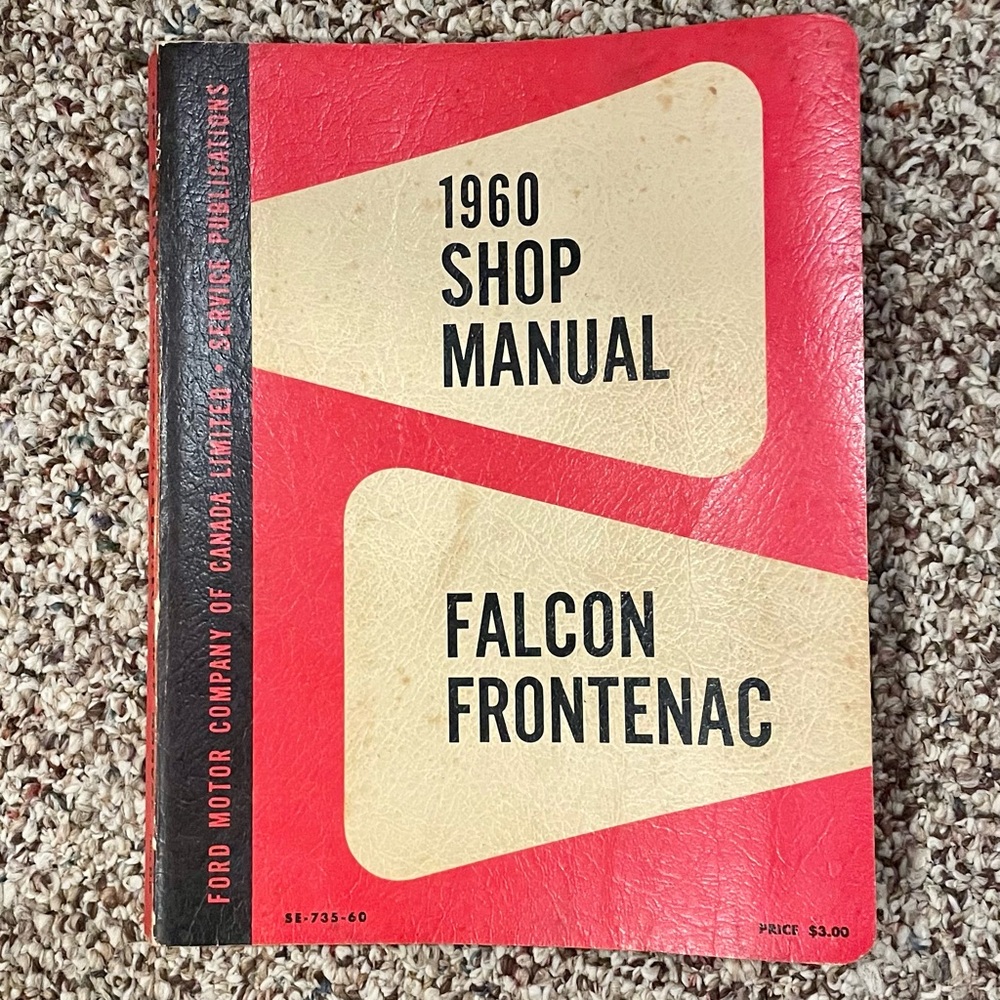 Ford Red and Cream 1960 Shop Manual